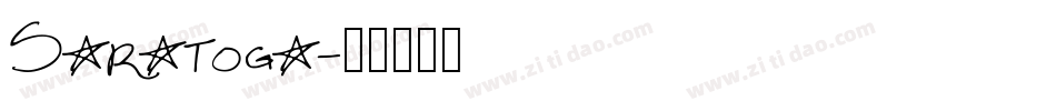 Saratoga字体转换