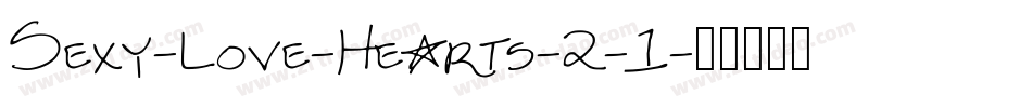 Sexy-Love-Hearts-2-1字体转换