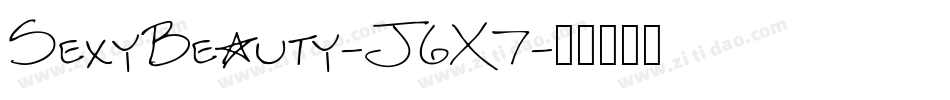 SexyBeauty-J6X7字体转换