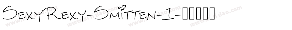 SexyRexy-Smitten-1字体转换