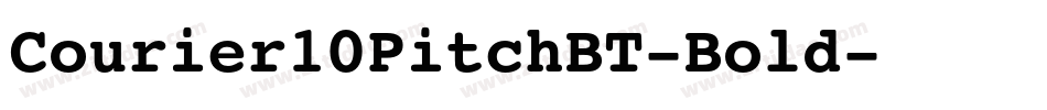 Courier10PitchBT-Bold字体转换