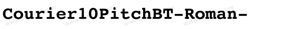 Courier10PitchBT-Roman字体转换