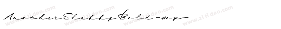 AnotherShabbyBold-41op字体转换