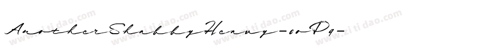 AnotherShabbyHeavy-0oP9字体转换 AnotherShabbyHeavy-0oP9字体转换