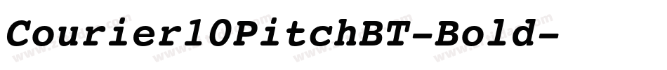 Courier10PitchBT-Bold字体转换