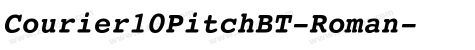Courier10PitchBT-Roman字体转换