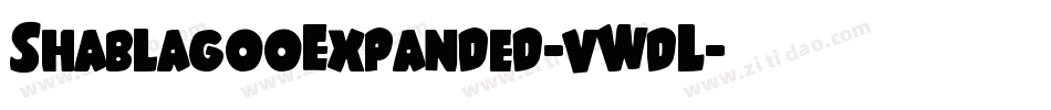 ShablagooExpanded-vWdL字体转换