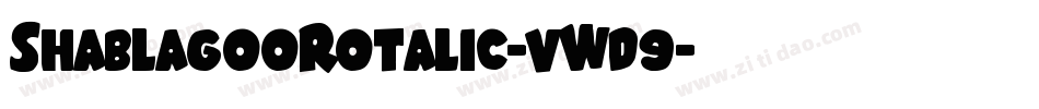 ShablagooRotalic-vWd9字体转换