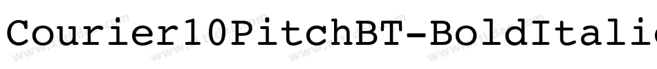 Courier10PitchBT-BoldItalic字体转换