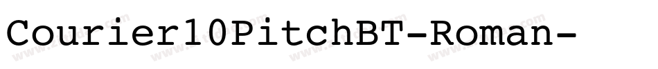 Courier10PitchBT-Roman字体转换