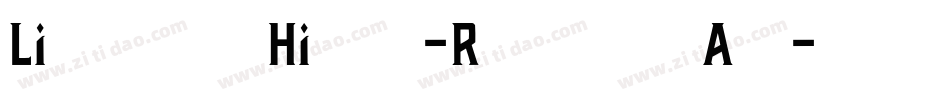 LindenHill-Regular字体转换
