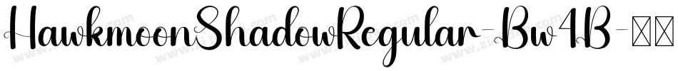 HawkmoonShadowRegular-Bw4B字体转换