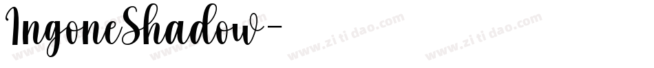 IngoneShadow字体转换