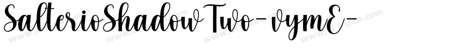 SalterioShadowTwo-vymE字体转换