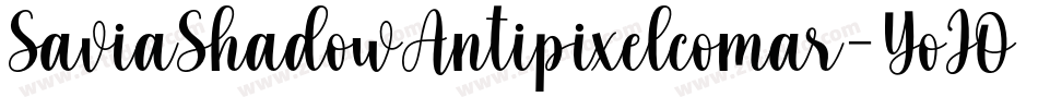 SaviaShadowAntipixelcomar-YoJO字体转换