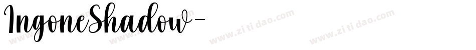 IngoneShadow字体转换