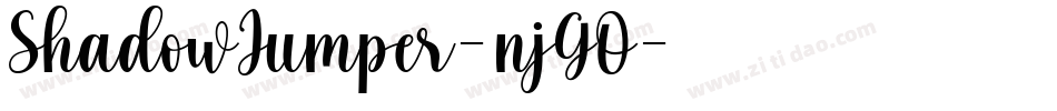 ShadowJumper-njGO字体转换