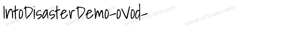 IntoDisasterDemo-oVod字体转换
