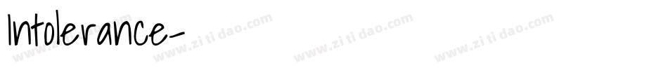 Intolerance字体转换