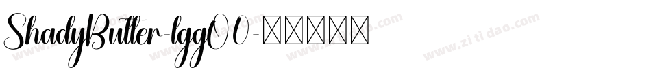 ShadyButter-lggO0字体转换
