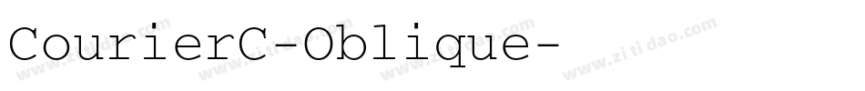 CourierC-Oblique字体转换