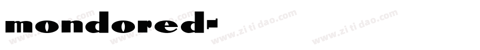 mondored字体转换