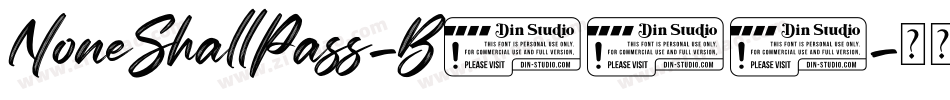NoneShallPass-B598字体转换