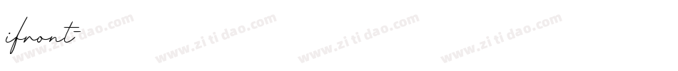 ifront字体转换