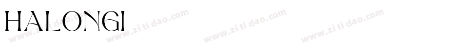 HALONGI字体转换