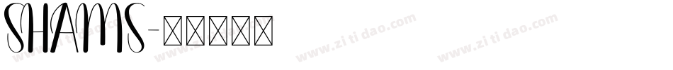 SHAMS字体转换