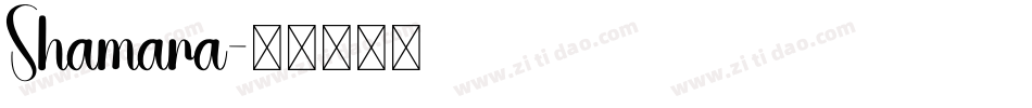Shamara字体转换