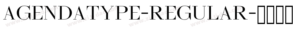 Agendatype-Regular字体转换