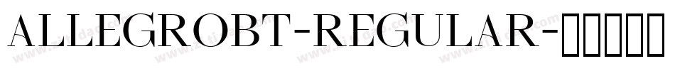 AllegroBT-Regular字体转换