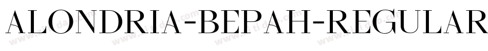 Alondria-Bepah-Regular字体转换