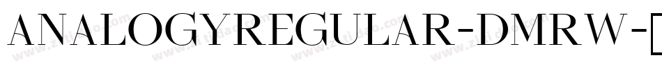 AnalogyRegular-DmRW字体转换