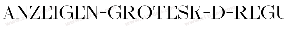 Anzeigen-Grotesk-D-Regular字体转换