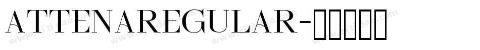 AttenaRegular字体转换