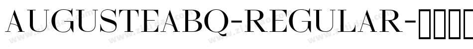 AugusteaBQ-Regular字体转换
