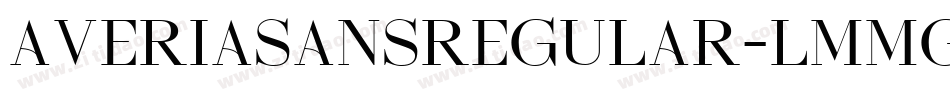 AveriasansRegular-LmmG字体转换