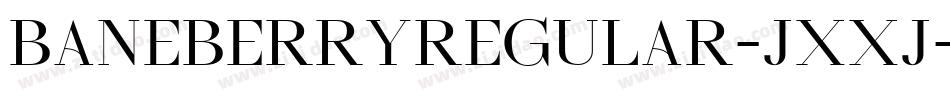 BaneberryRegular-Jxxj字体转换