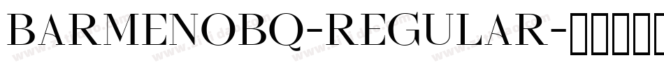 BarmenoBQ-Regular字体转换