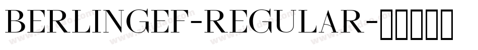 BerlingEF-Regular字体转换