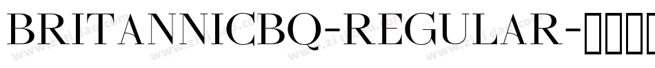BritannicBQ-Regular字体转换
