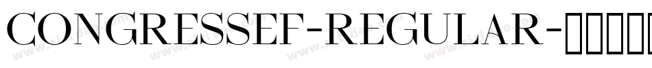 CongressEF-Regular字体转换
