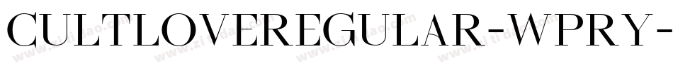 CultloveRegular-WpRY字体转换