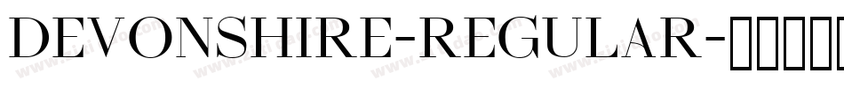 Devonshire-Regular字体转换