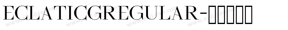 EclatICGRegular字体转换