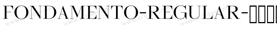 Fondamento-Regular字体转换