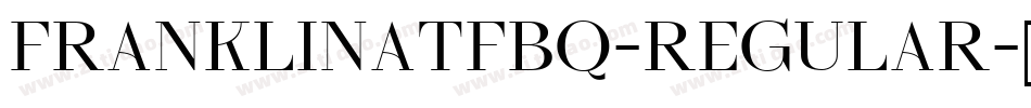 FranklinATFBQ-Regular字体转换