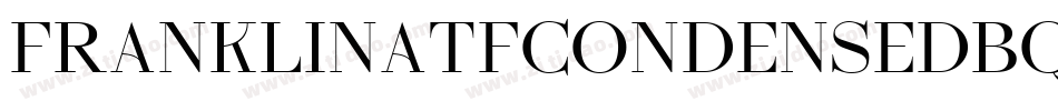 FranklinATFCondensedBQ-Regular字体转换